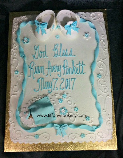 Blue Baptism Cake with an Angel on a Gingerbread Stock Image - Image of  baby, gift: 171474867