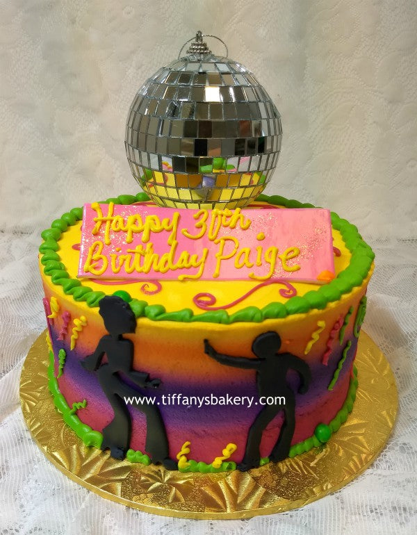 80's Disco Decoration, Disco Cake Decoration