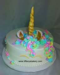 Golden Glitter Round Cake – Tiffany's Bakery